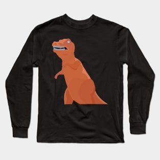 The Orange Dinosaur of Route One in Massachusetts Long Sleeve T-Shirt